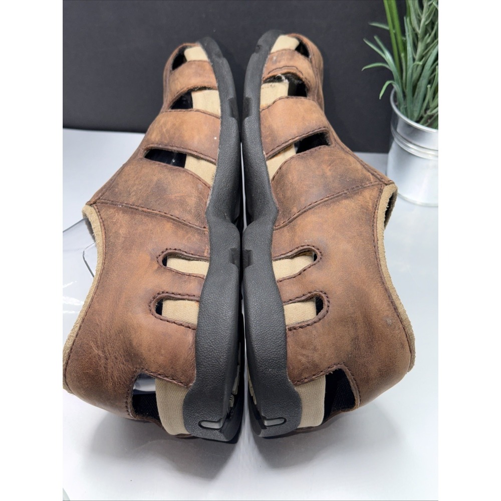 TEVA Mens Suede Sandal Fisherman BROWN US 7 F8004H Outdoor Wear UK 6 Back Buckle - Picture 4 of 13
